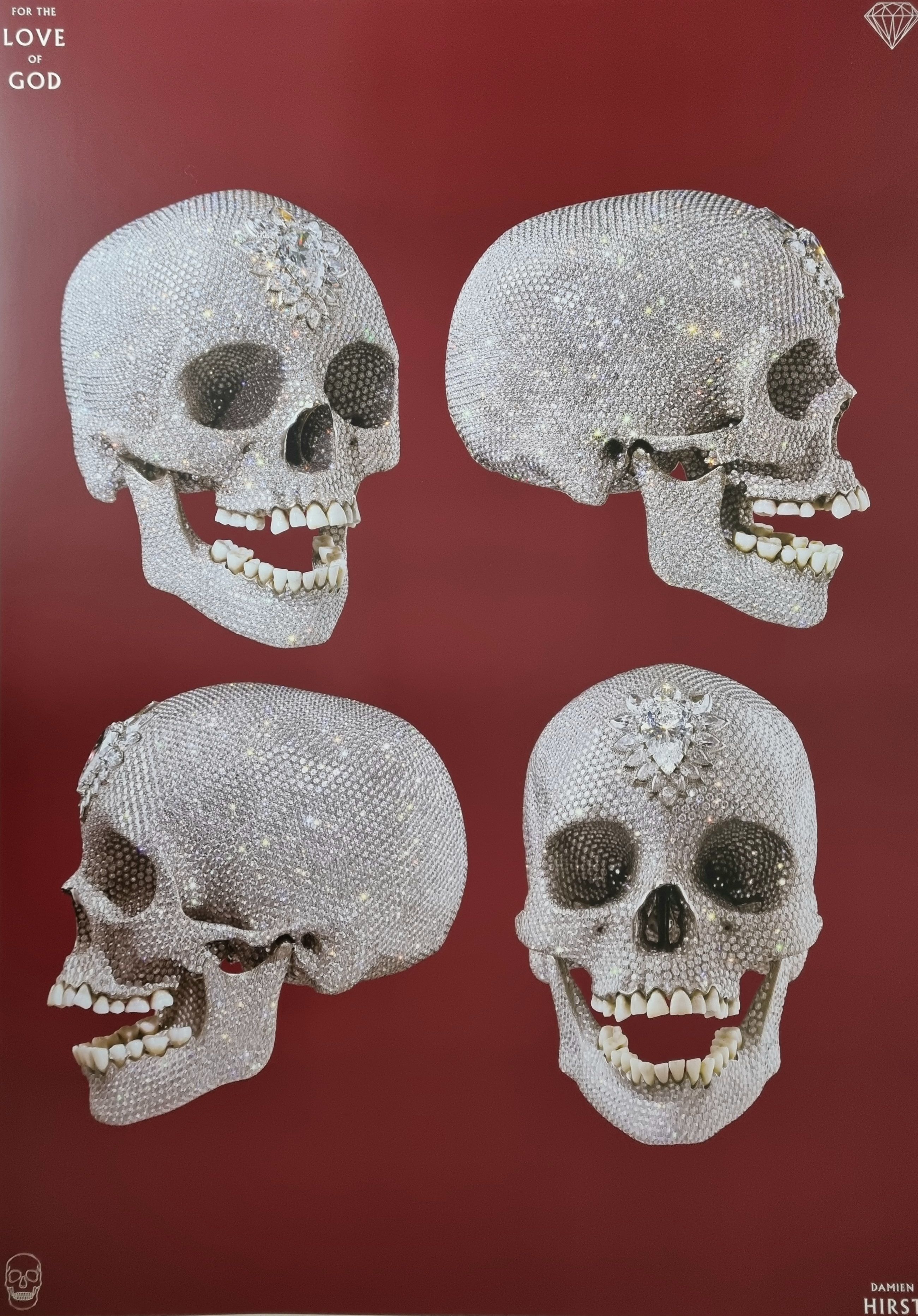 Damien Hirst | For The Love Of God, Four Red Skulls | Buy & Sell
