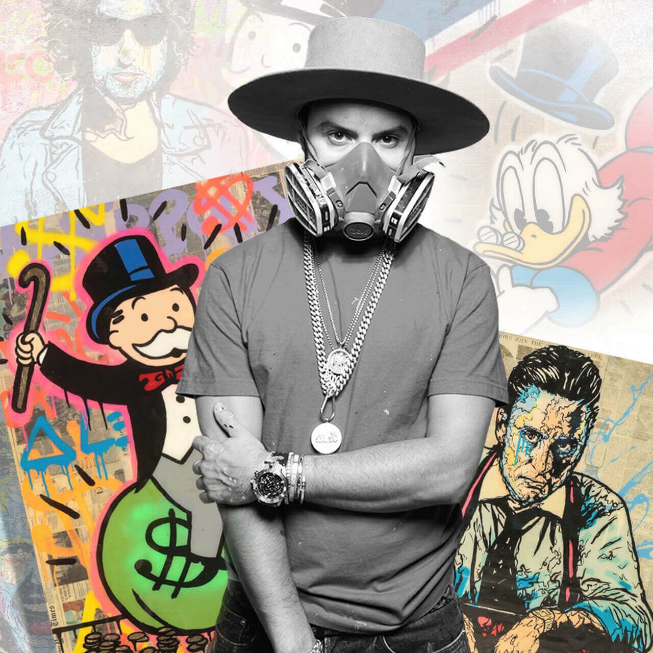 Alec Monopoly Monopz Saves Small Biz Barstool Fund Print (Stencil Signed,  Edition of 500) - US