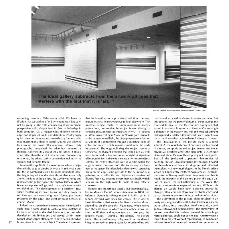 Art Forum Newspaper Excerpt