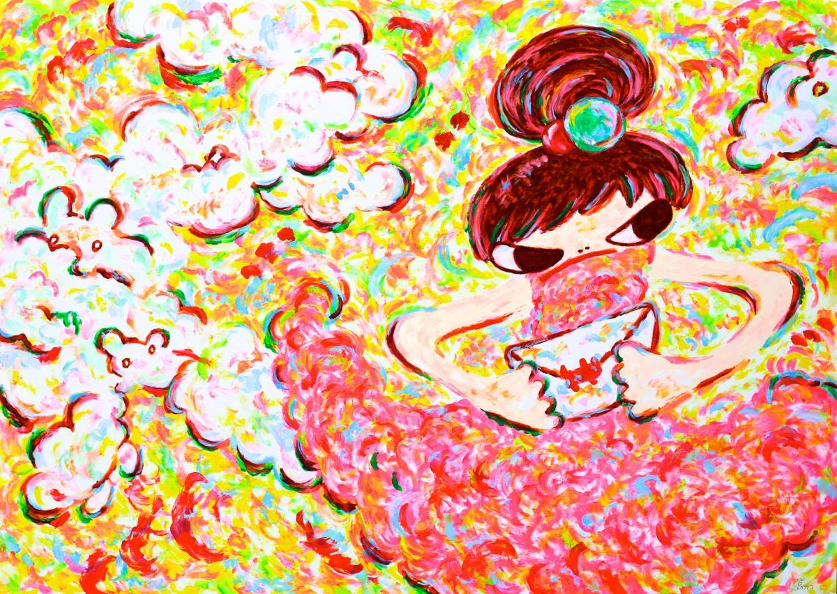 Ayako Rokkaku | Untitled B (Letter Girl) | Buy & Sell | FairArt
