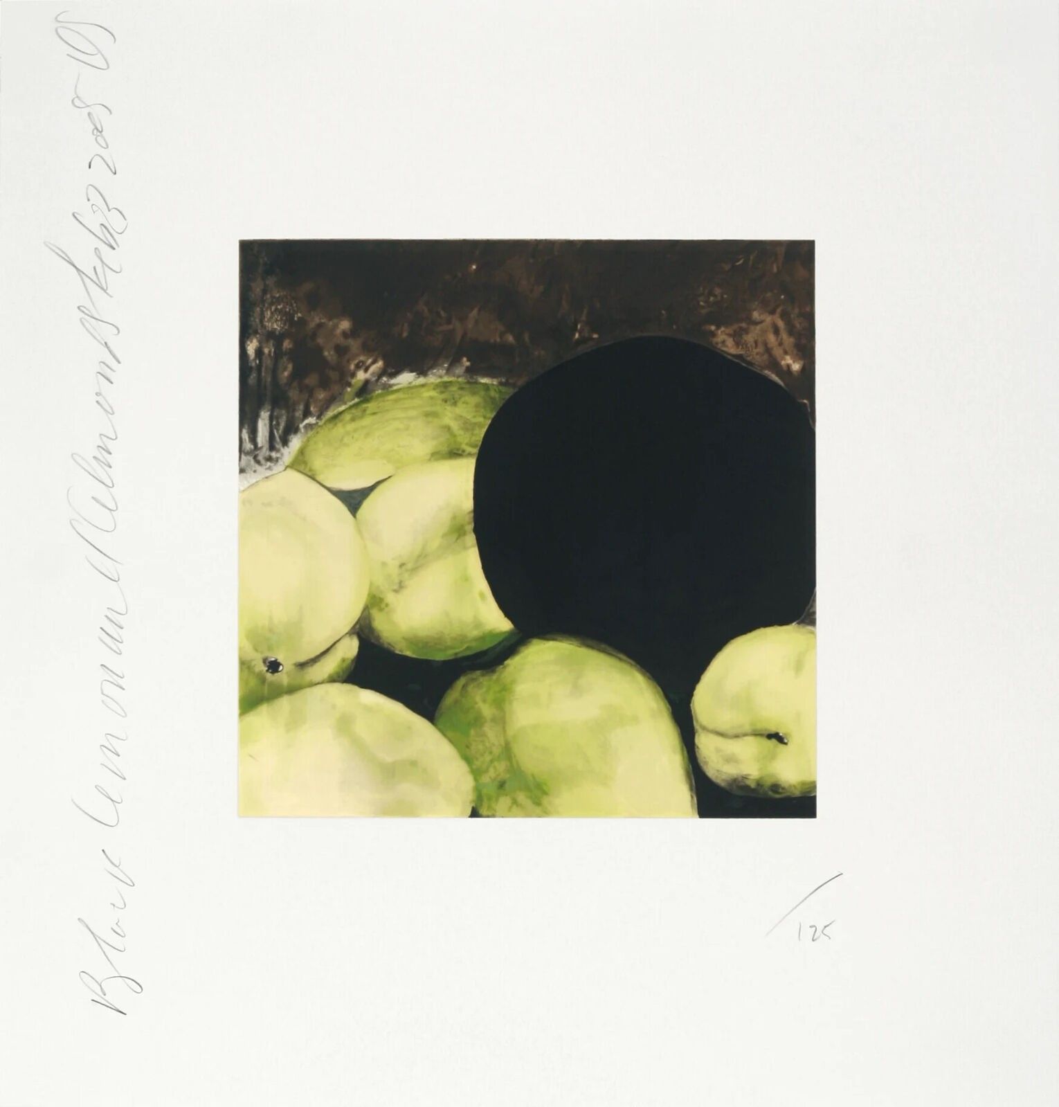 ドナルド・サルタン　ブラックレモン　Black Lemons　ポスター　額付き Donald_Sultan_Black_Lemons_and