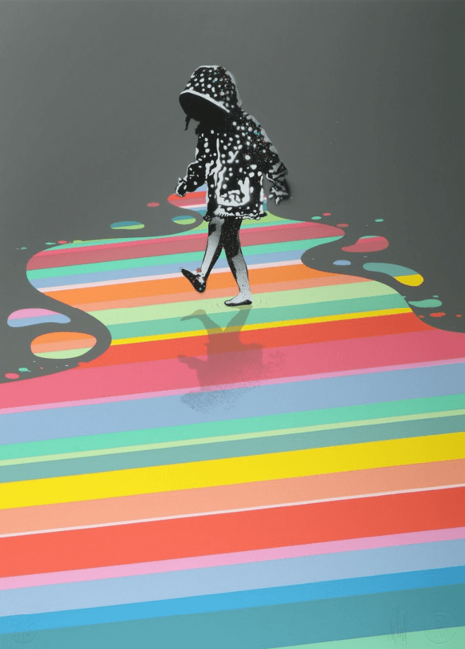 版画 EELUS / wound Up And Let Loose After the Rain (Hand-Finished) Print by Eelus - Buy & Sell Eelus
