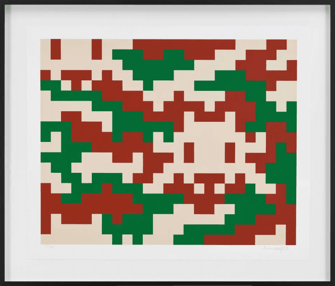 Invader Camo Tile インベーダー カモ タイル4枚セット　アート Invader Camo Space Tile Set | Small Art Factory