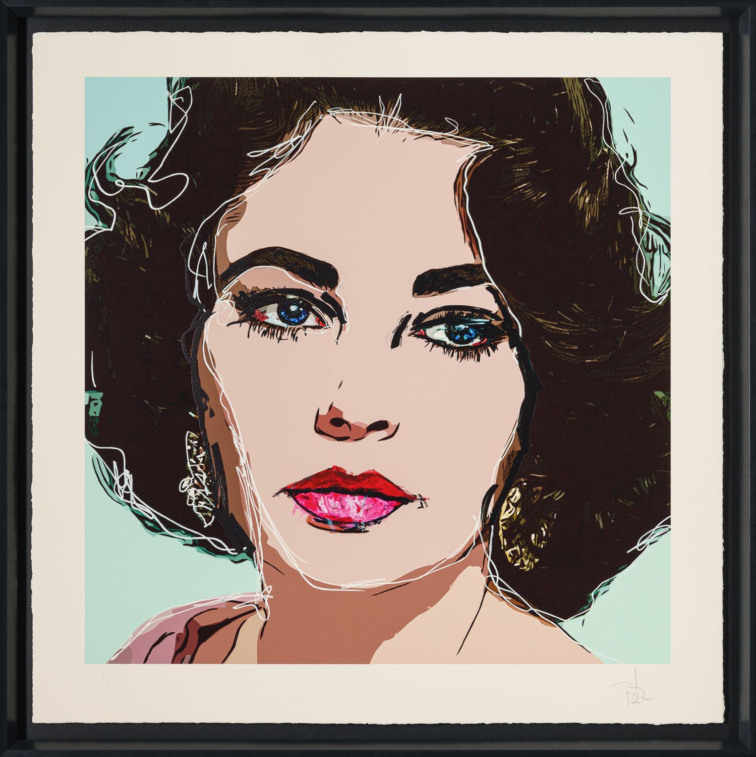 ELIZABETH TAYLOR    絵 Elizabeth Taylor Print by Johnny Depp - Buy & Sell Johnny Depp