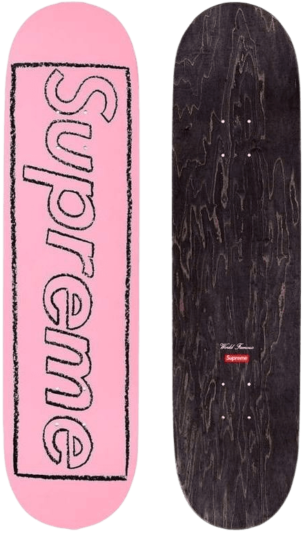 Kaws_Supreme_Skateboard_Pink_1