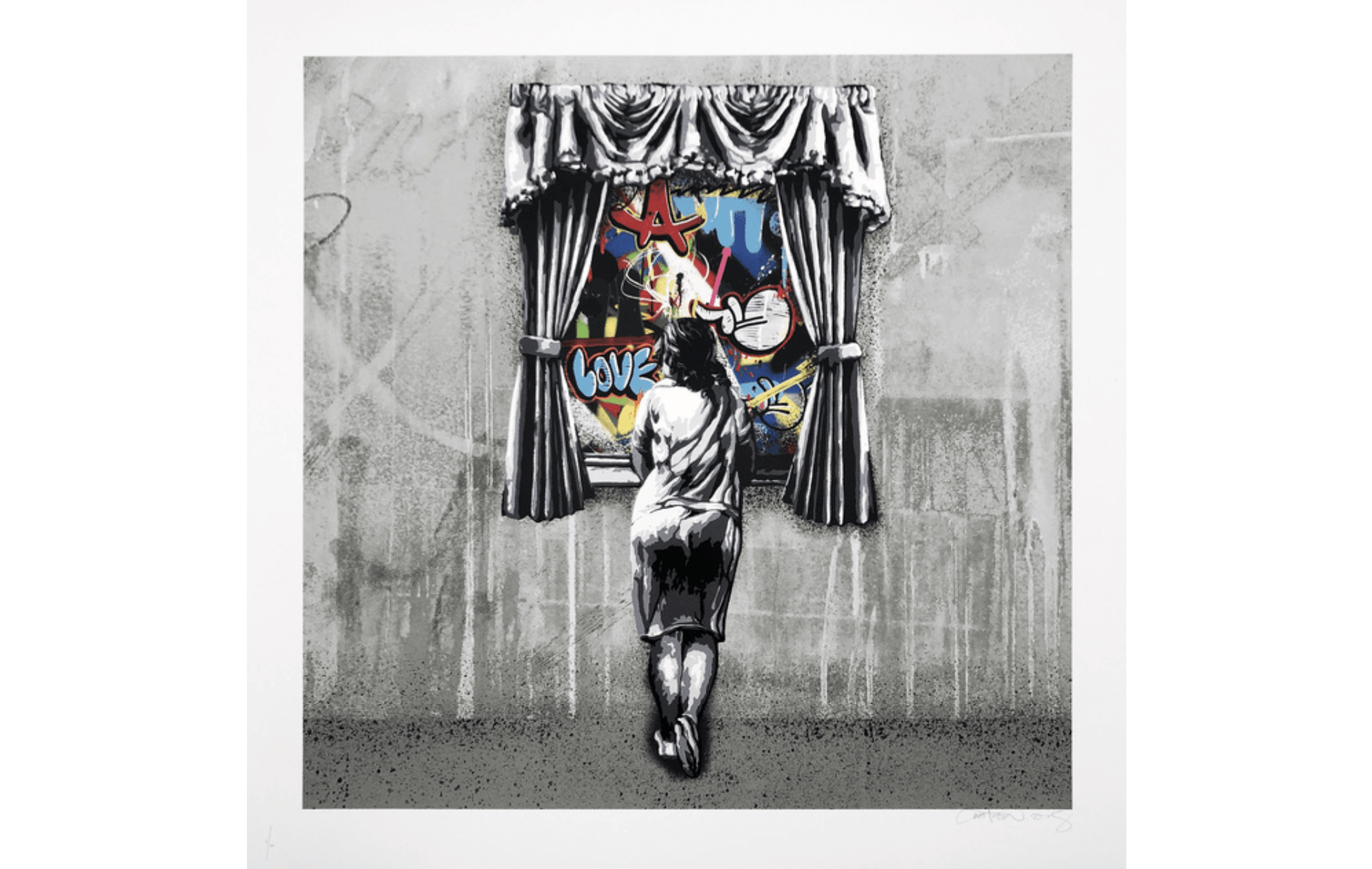 【新品】Martin Whatson「FIGURE AT THE WINDOW」 Martin Whatson | Figure At The Window Square (Reverse) | Buy