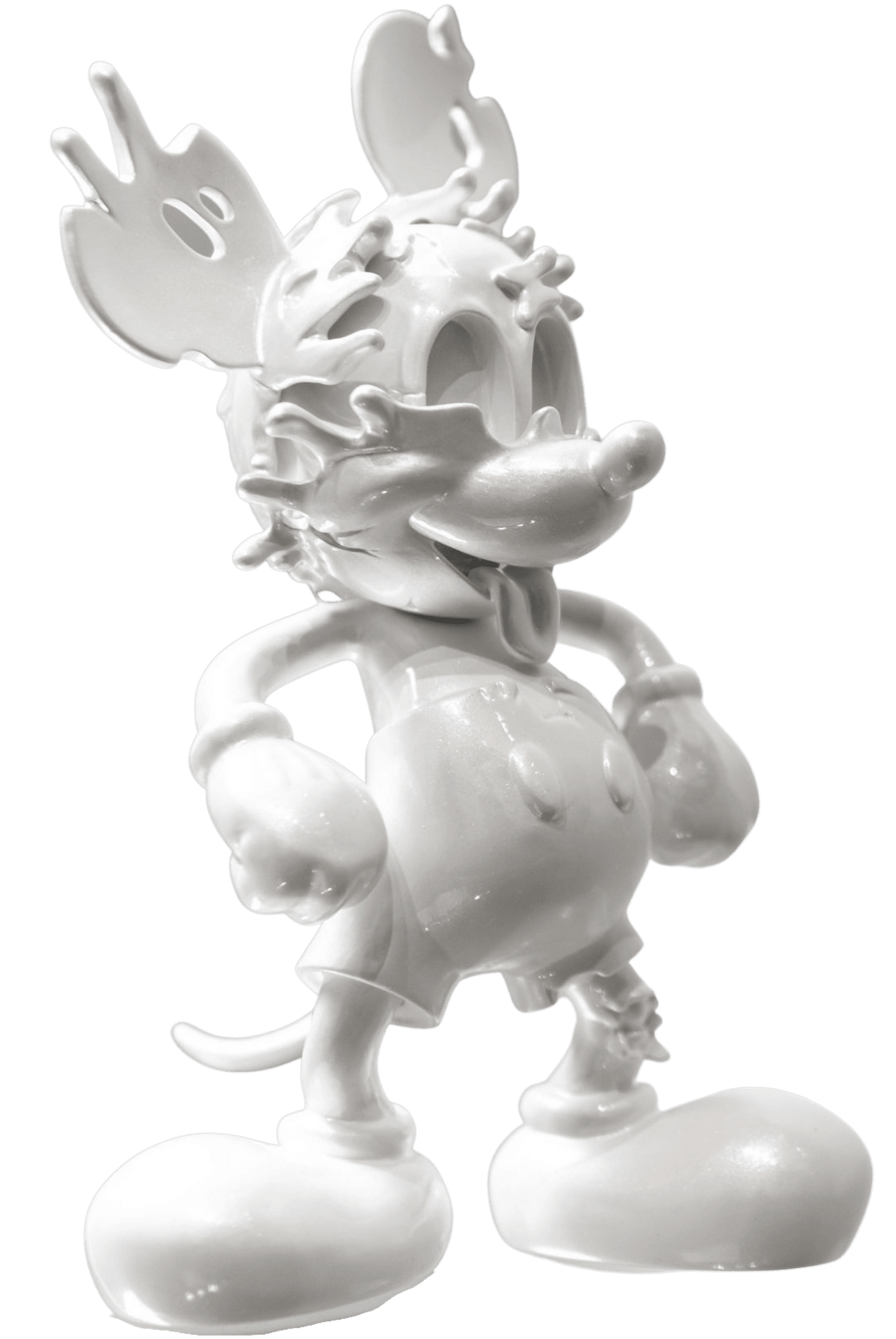 Deconstructed Mickey (White Bronze) Sculpture by Matt Gondek - Buy