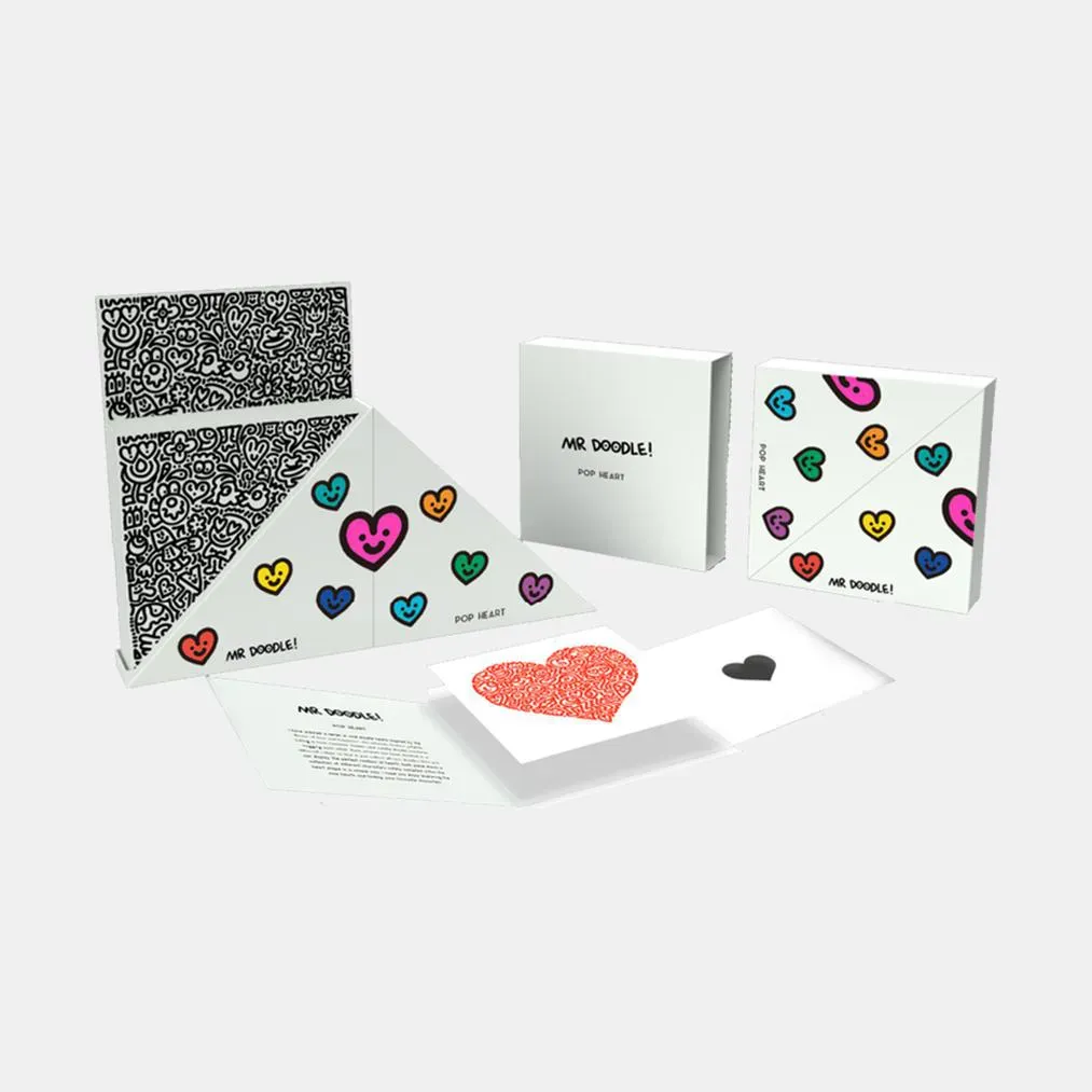 Mr. Doodle | Pop Heart Collector's Box (9 Prints) | Buy & Sell