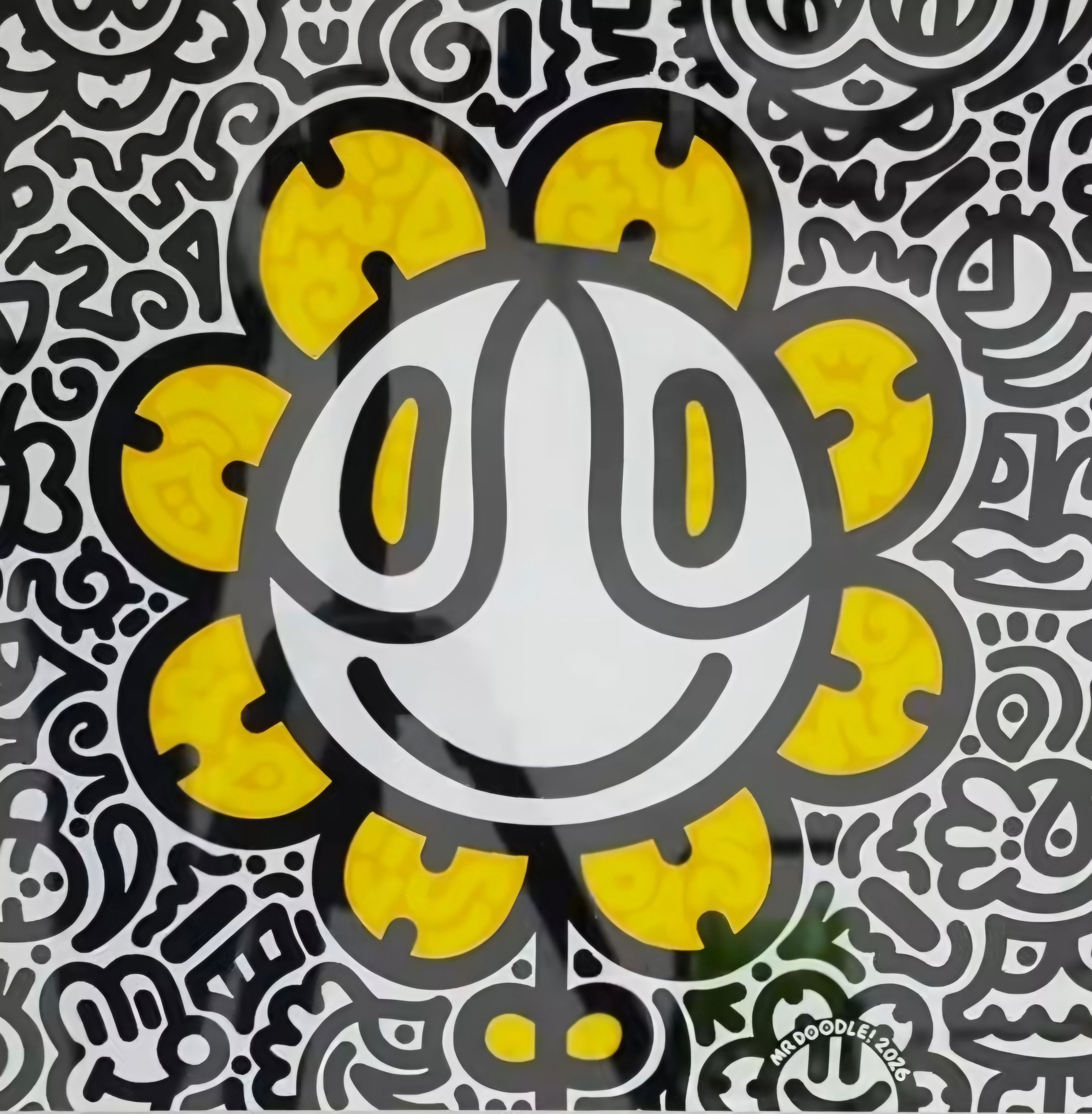 Mr. Doodle | Smiling Sunflower Print Release Infomation | FairArt