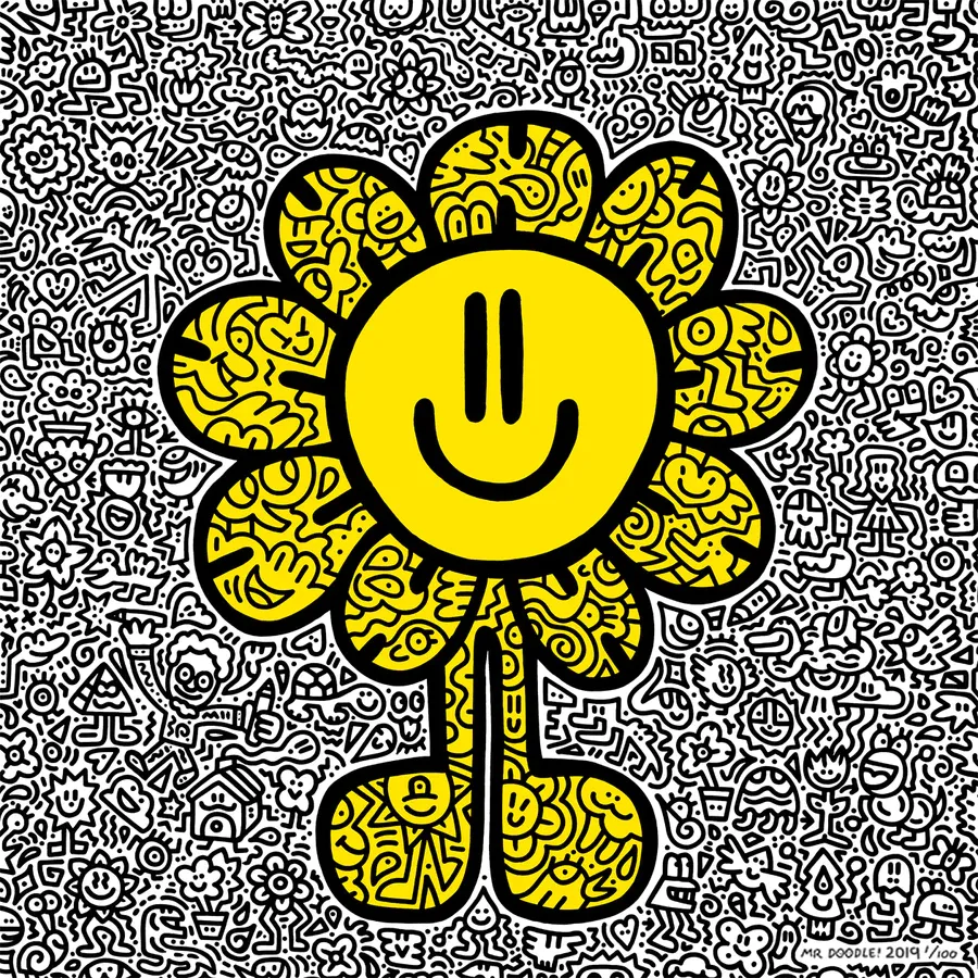 Mr. Doodle | Yellow Flower | Buy & Sell | FairArt