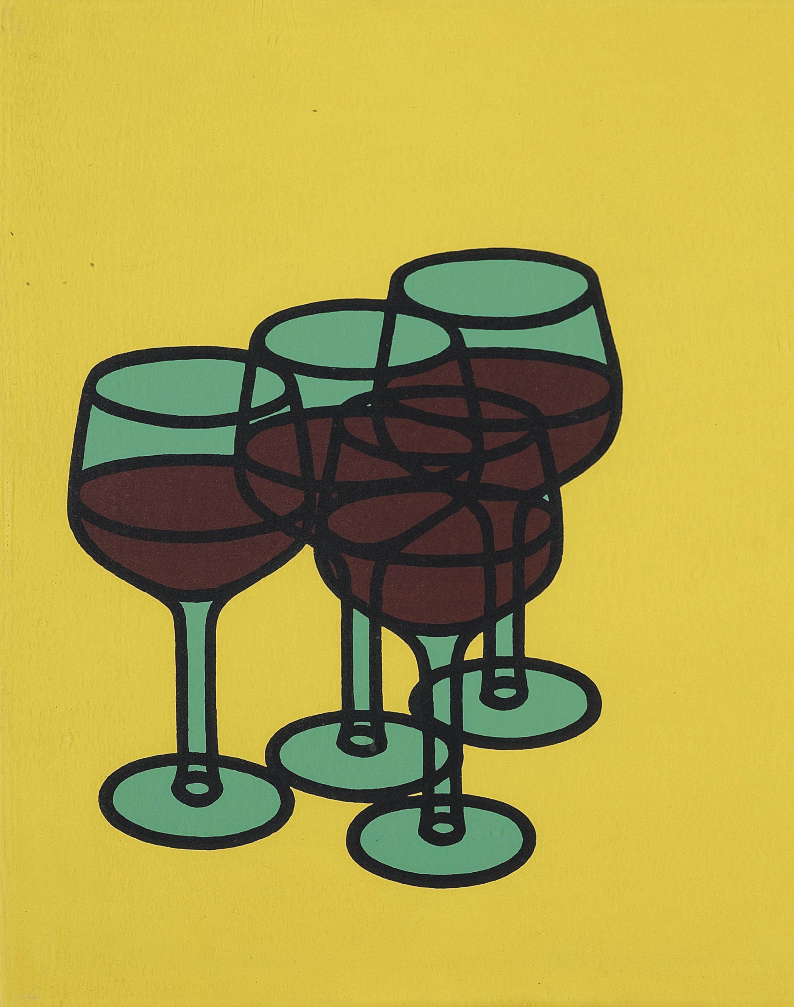 Patrick Caulfield | Wine Glasses | Buy &amp; Sell | FairArt