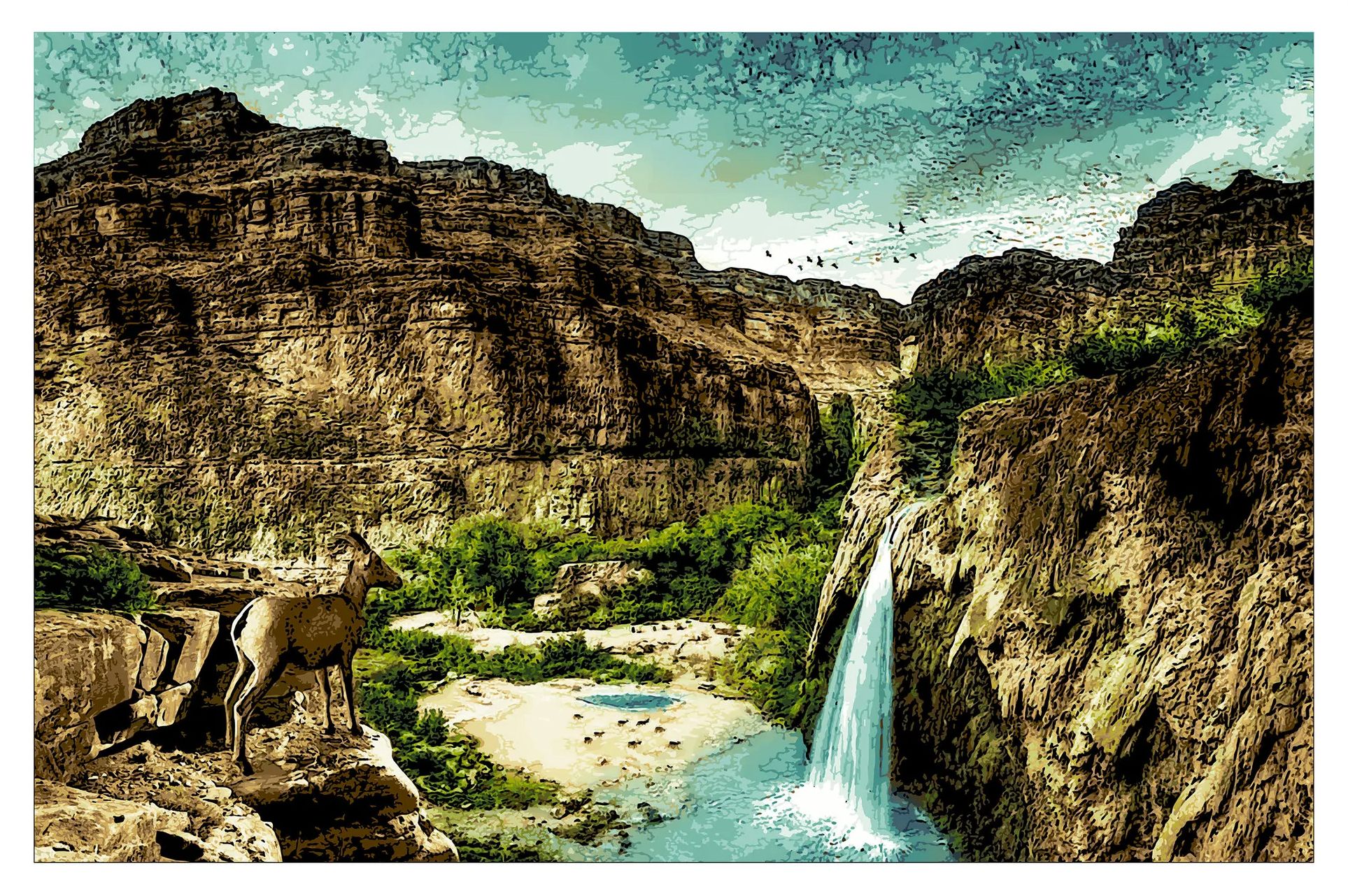 My Grand Canyon Print by Roamcouch - Buy & Sell Roamcouch Prints