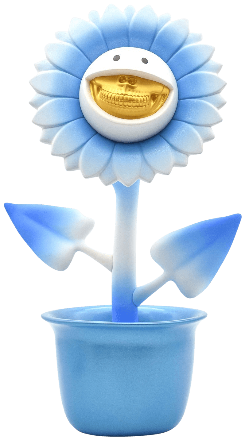 Shocking Sun Flower (Gold Teeth) Sculpture by Ron English - Buy