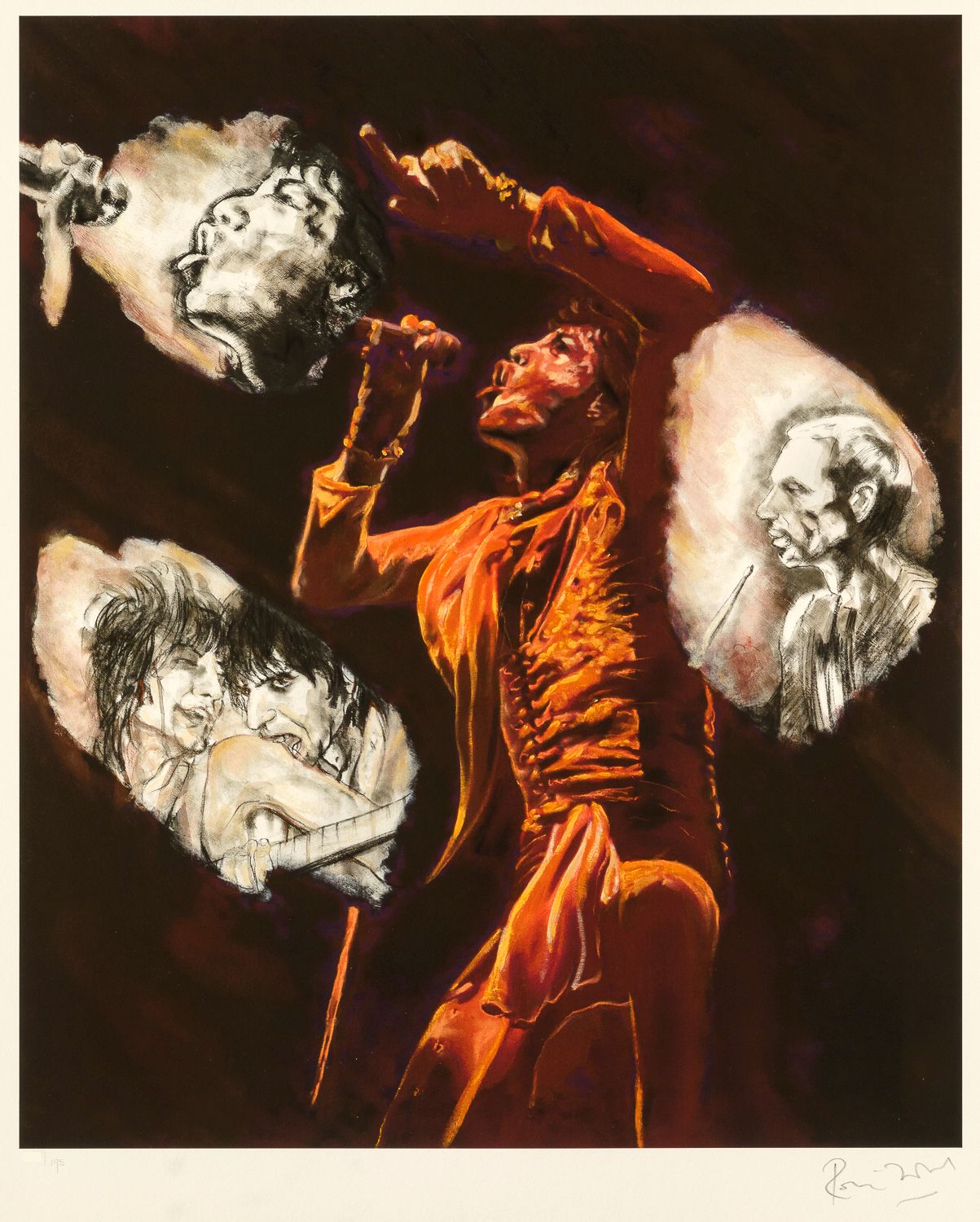 Ronnie Wood | Stones Raw Panels I - Giclee on Paper Edition | Buy