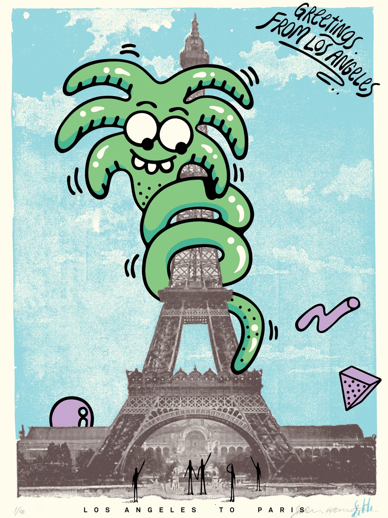 Greetings From Los Angeles Print by Steven Harrington - Buy & Sell