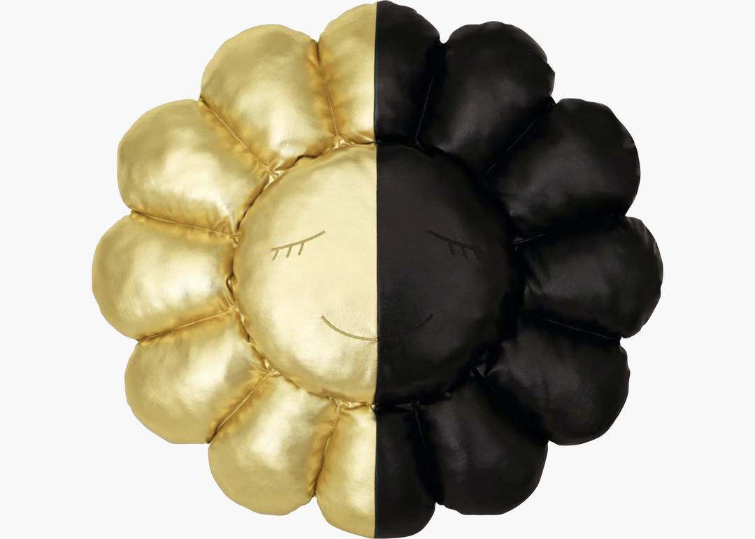 Takashi Murakami | HIKARU Flower Plush (Black/Gold - Large) | Buy