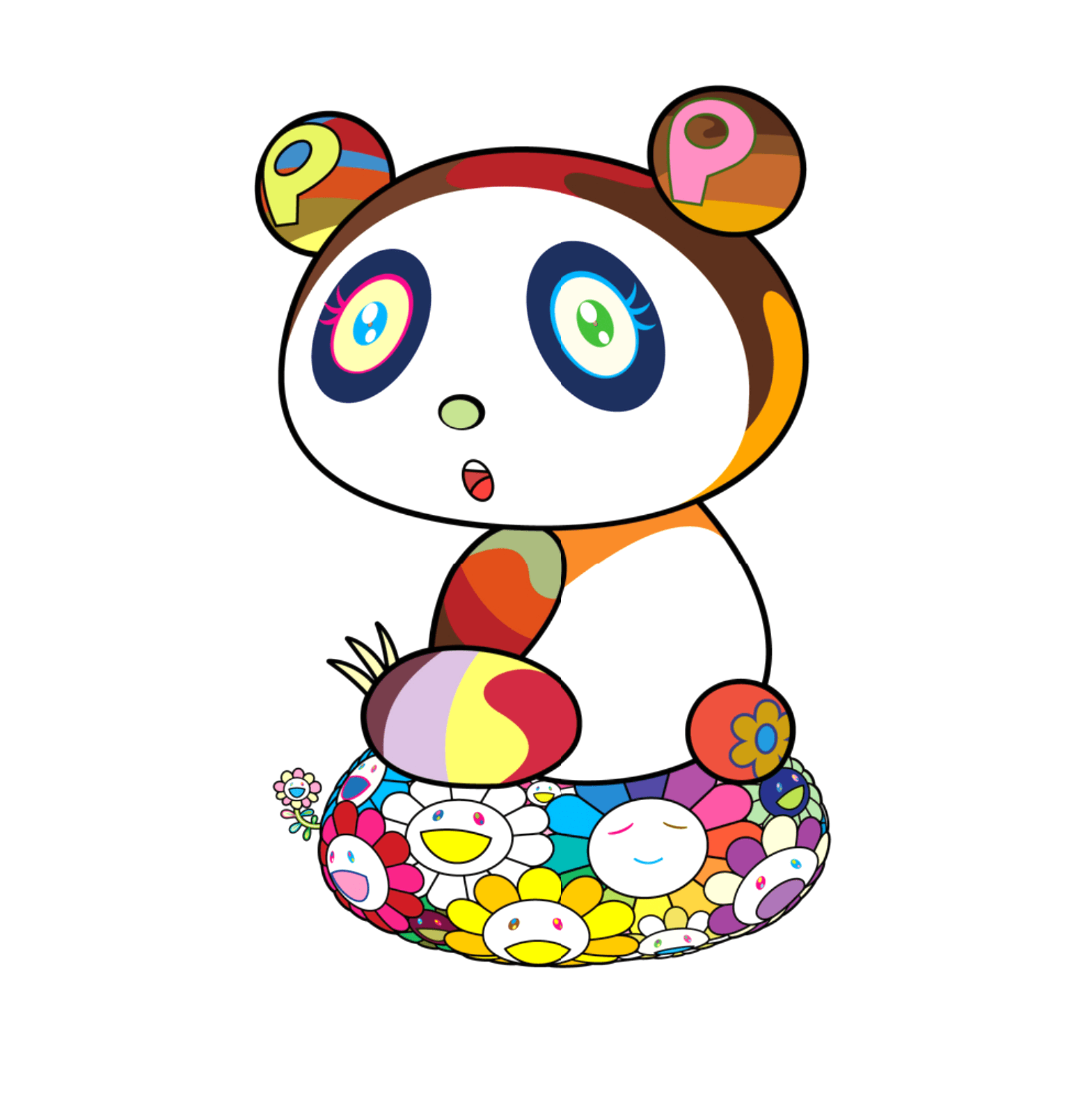 Takashi Murakami | Panda Cub On a Flower Cushion | Buy & Sell