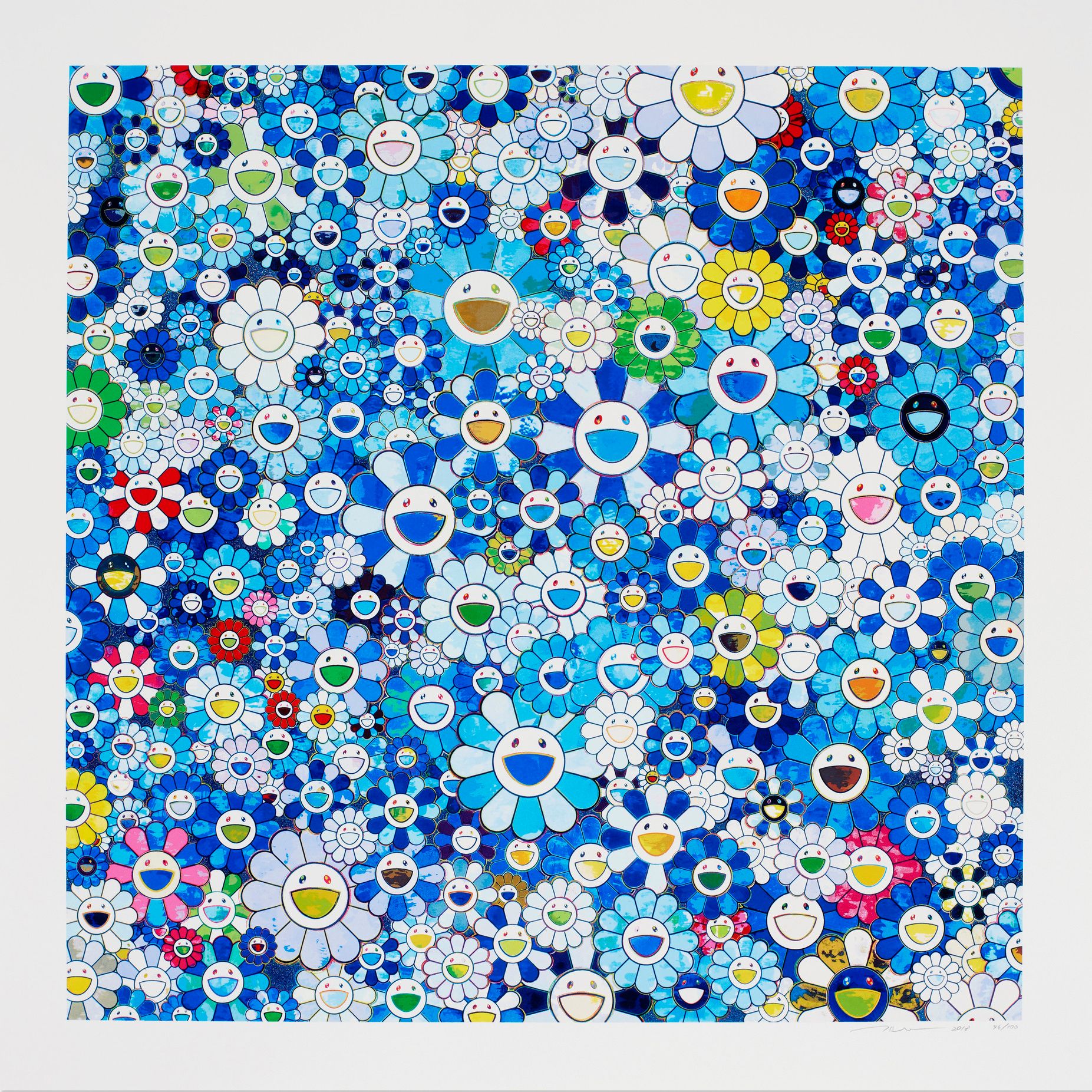 PSA10 村上隆 Shangri-la Blue CM-038/R Takashi_Murakami_Shangri_la_Bl