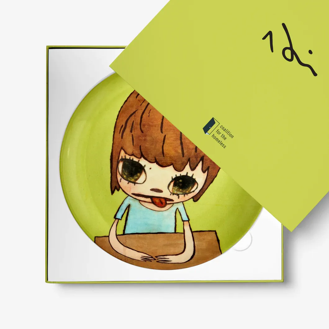 Plate Yoshitomo Nara – - | Editions Artware Homeless Artist for