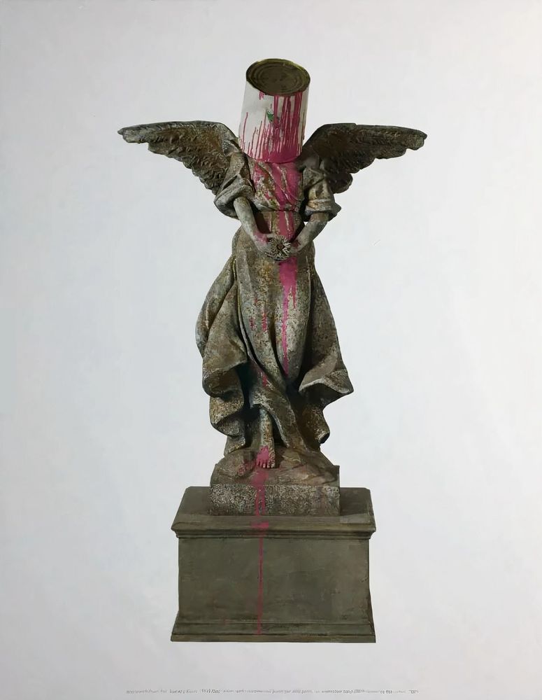 Banksy　バンクシー　Angel sith Paint Prt Banksy | Angel with Paint Pot | Buy & Sell | FairArt