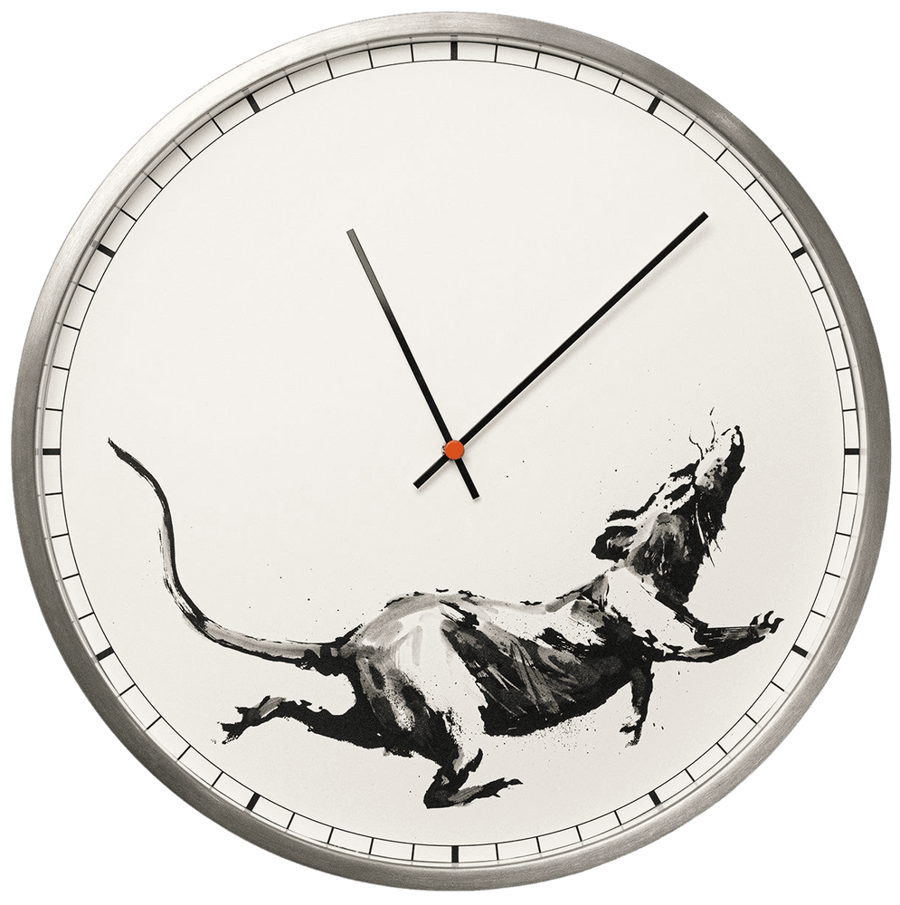 ★訳あり格安出品★BANKSY バンクシー rat in a clock GDP Banksy™ Clock - Banksy Explained