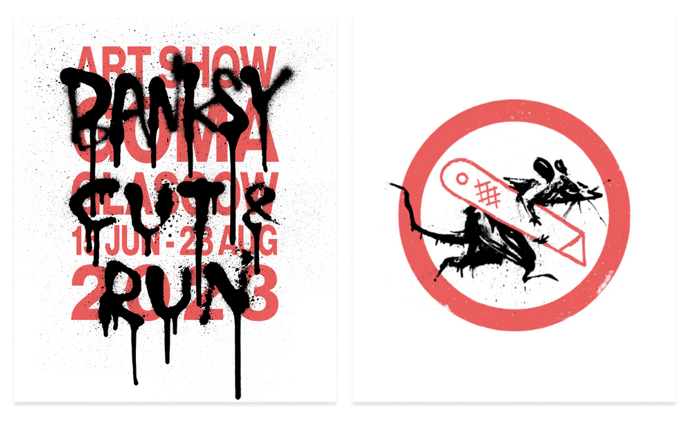 Banksy Cut and Run, a set of 2 Lithography Poster - Dope! Gallery