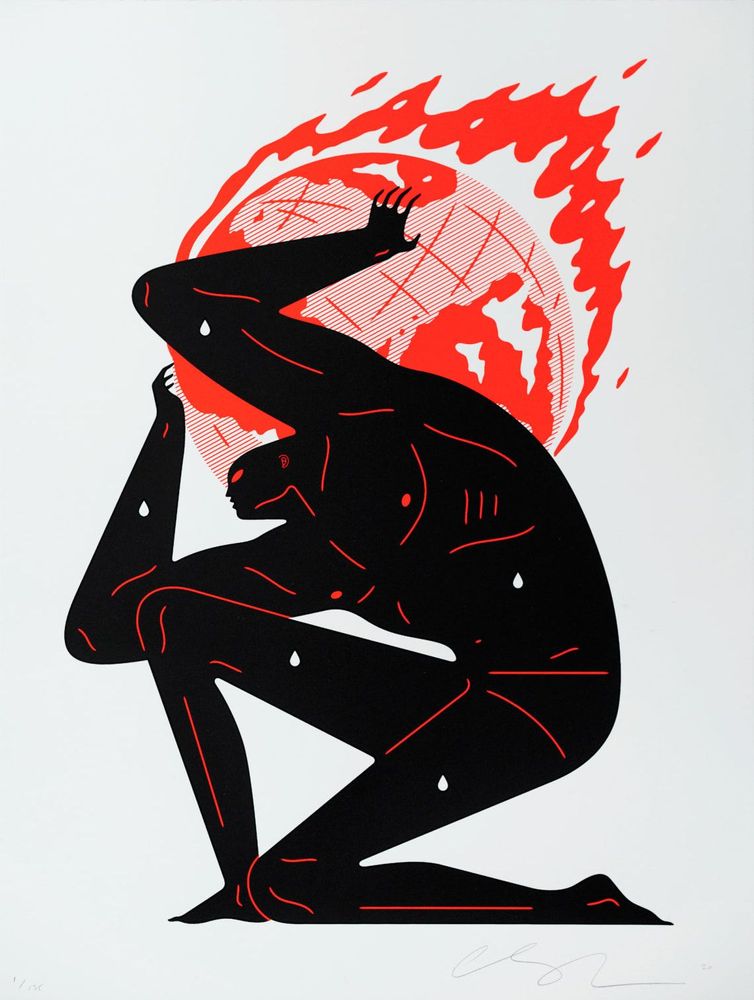 Cleon Peterson | World On Fire (Large Format White) | Buy & Sell