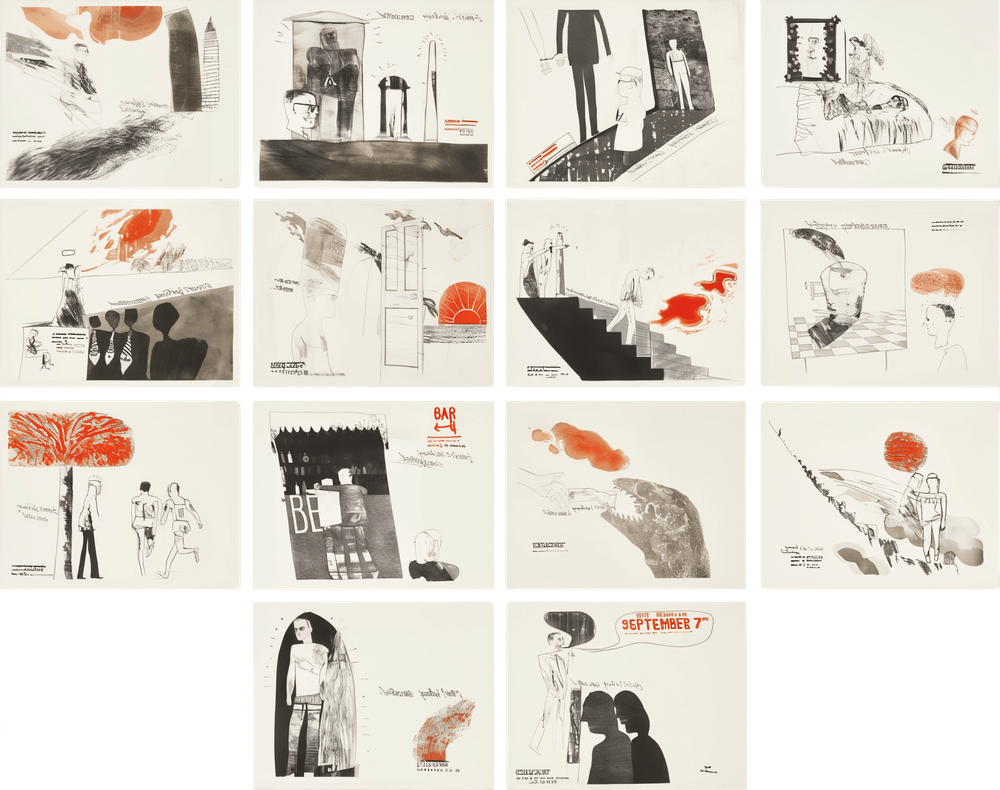Hockney A Rake’sProgress & OtherEtchings A Rake's Progress - Complete Set Print by David Hockney - Buy