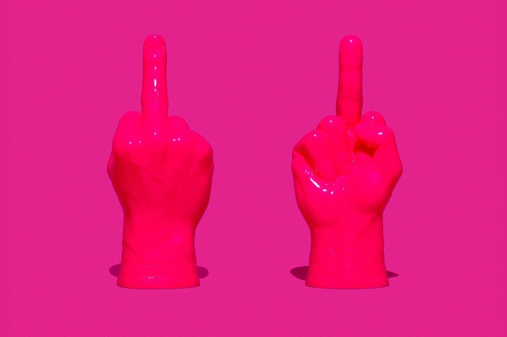 Haroshi | HUF x Haroshi Middle Finger (Pink) | Buy & Sell | FairArt
