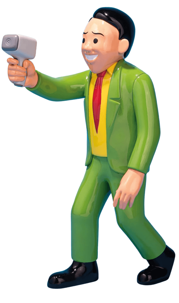 Joan Cornella Idiotmeter Man (グリーン)フィギュア large_Joan_Cornella_Idiotmeter