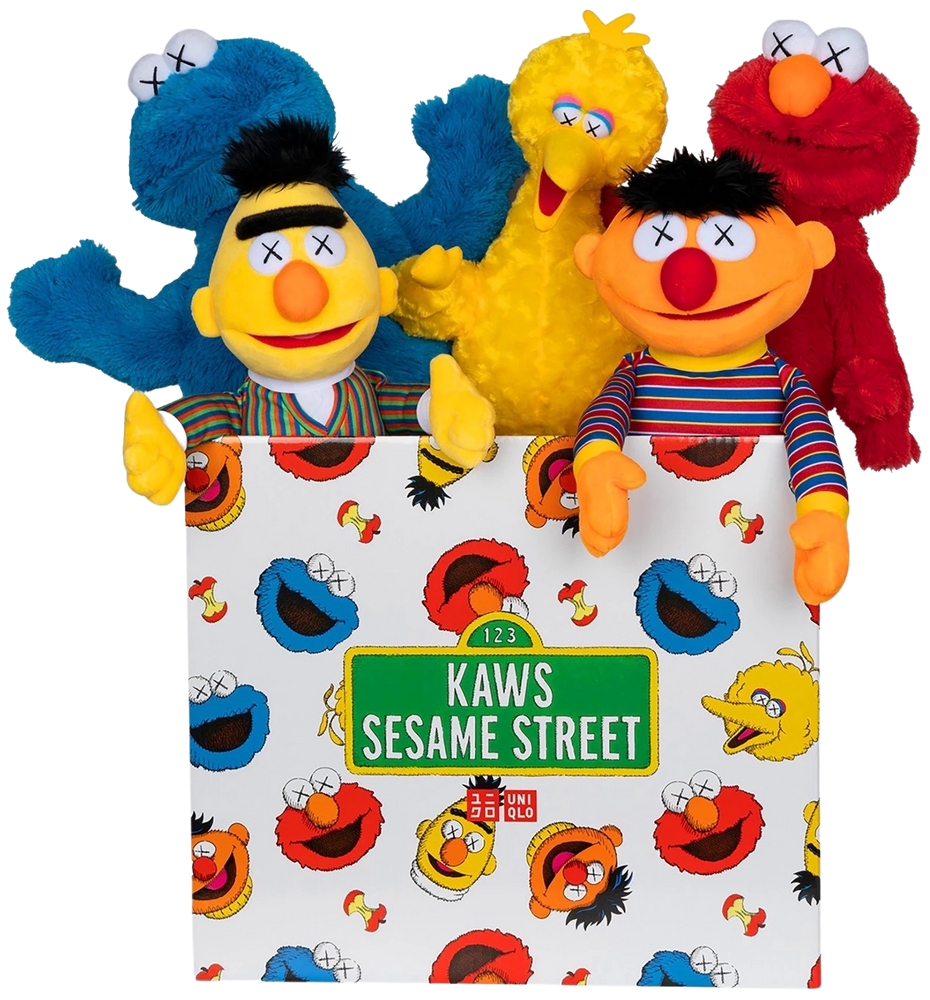 Kaws | Sesame-Street-Uniqlo-Plush-Toy-Complete-Box-Set | Buy