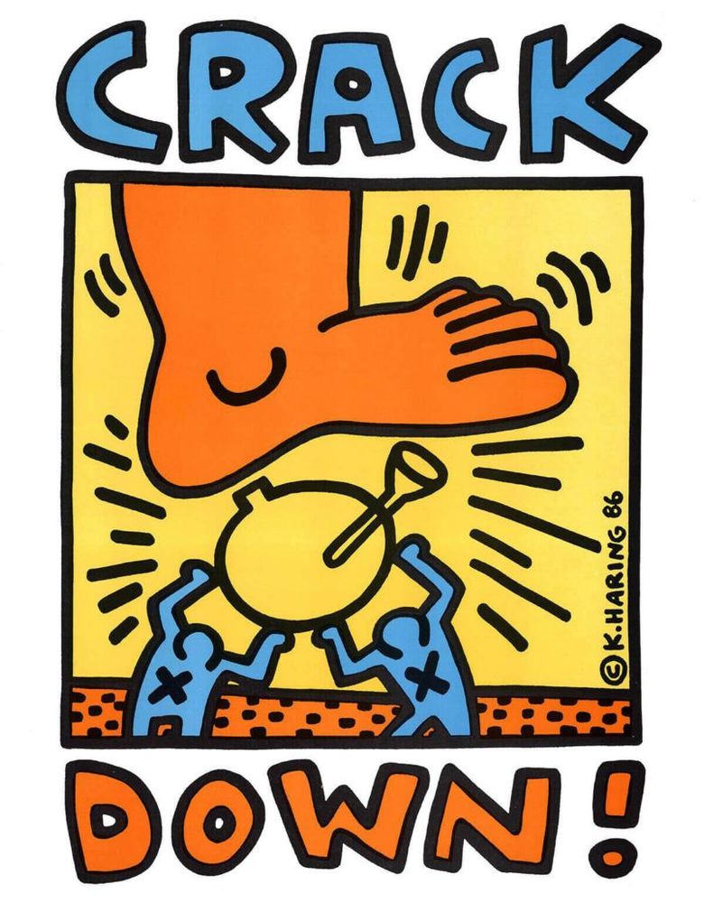 Keith Haring | 'Crack Down' Benefit Concert - Poster | Buy & Sell