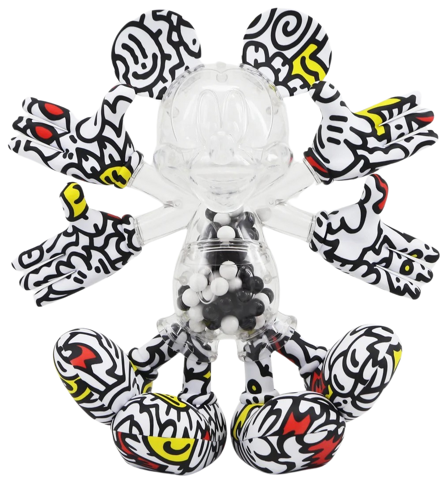 Mr. Doodle | 30cm SA Mickey x Mr Doodle Black & White Sculpture