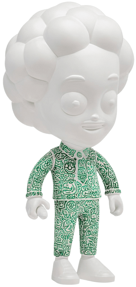 The Doodler (Green) Sculpture by Mr. Doodle - Buy & Sell Mr