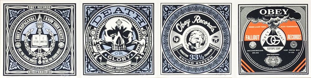Obey Records Print by Shepard Fairey (Obey) - Buy & Sell Shepard