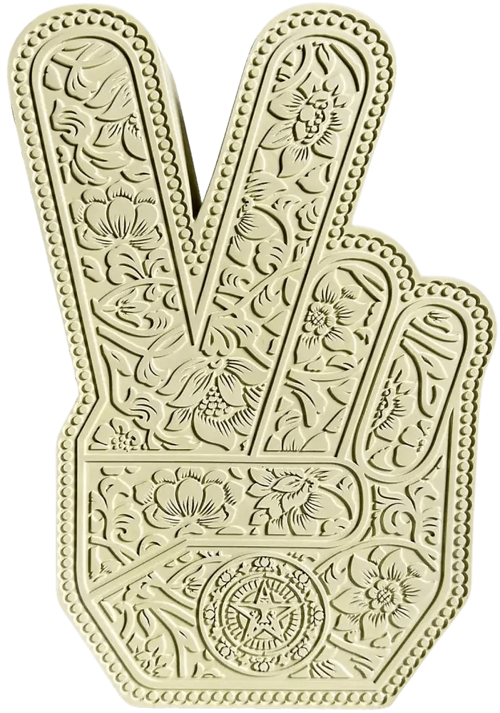 置物 Shepard Fairey Peace Fingers Sculpture Shepard Fairey Peace Fingers Sculpture