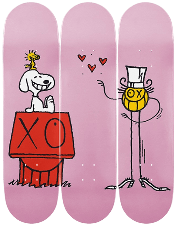 André Saraiva | Snoopy Hugs Mr. A (Hand Finished Blue) | Buy
