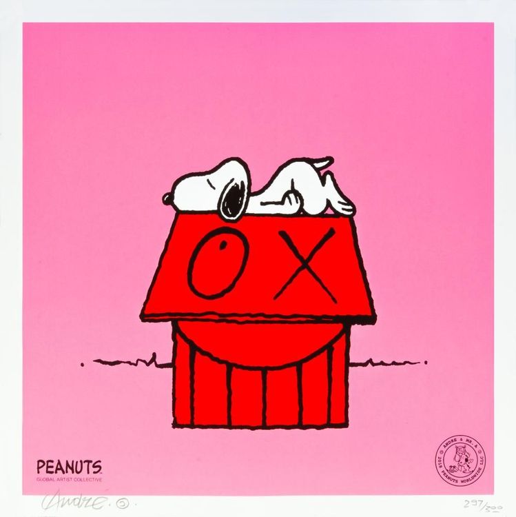 André Saraiva | Snoopy Naps On Red House | Buy & Sell | FairArt