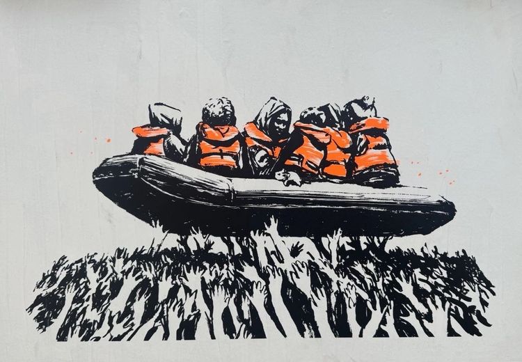Banksy | Migrant Boat (Glastonbury 2025 Poster) | Buy & Sell | FairArt