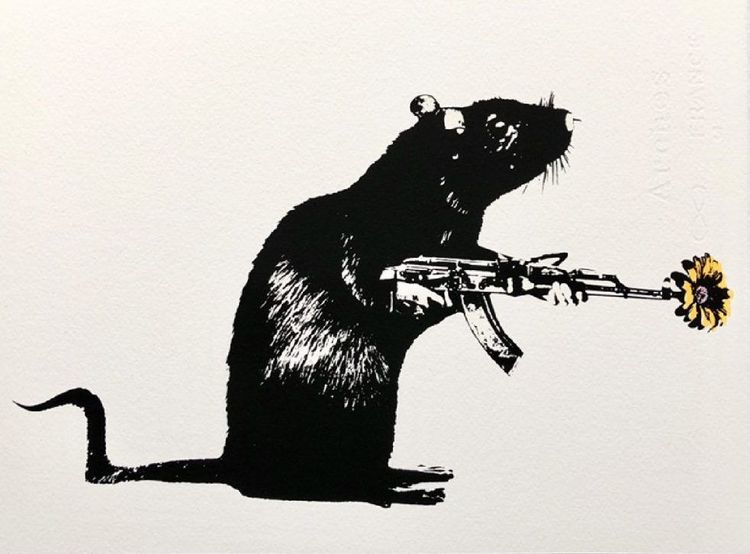 Blek le Rat | The Warrior (Yellow) | Buy & Sell | FairArt