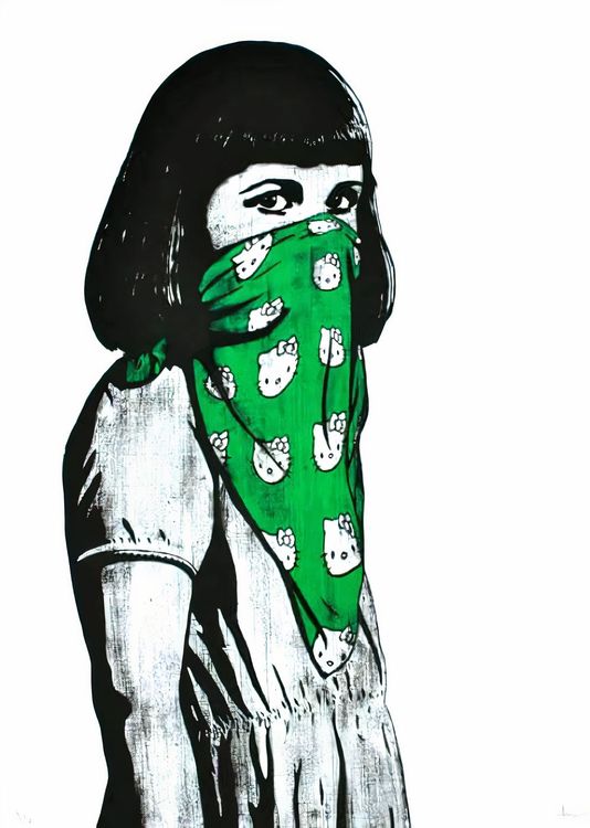 大人の上質  Dolk FairArt | Sell & Buy | Kitty-Riot-(Green) | Print