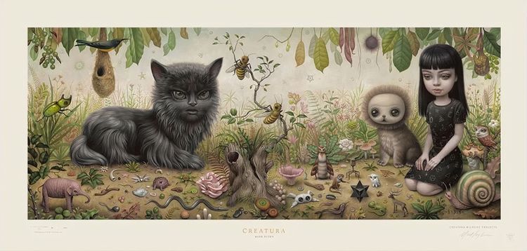 Yuki The Young Yak (Plush) (Black) Sculpture by Mark Ryden - Buy