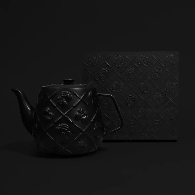 KAWS Teapot カウズ ティーポット 黒 限定1000個 KAWS-Teapot-Ceramic-Black-
