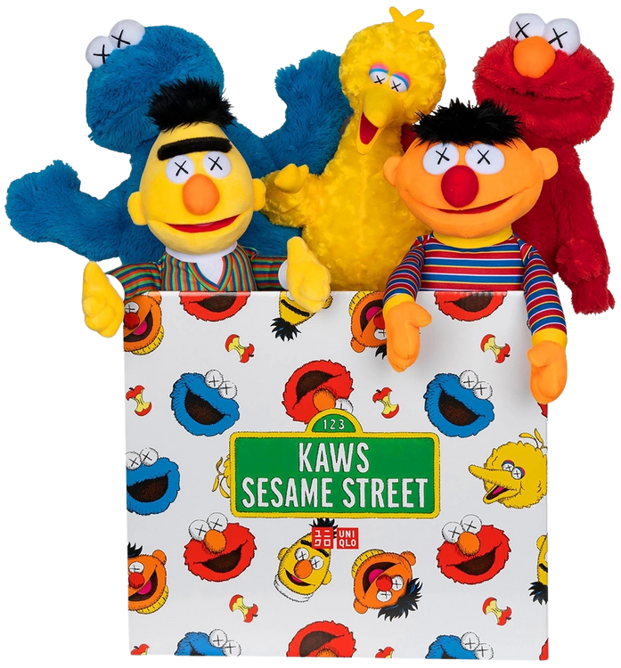 Kaws | Sesame Street Uniqlo Plush Toy Complete Box Set | Buy