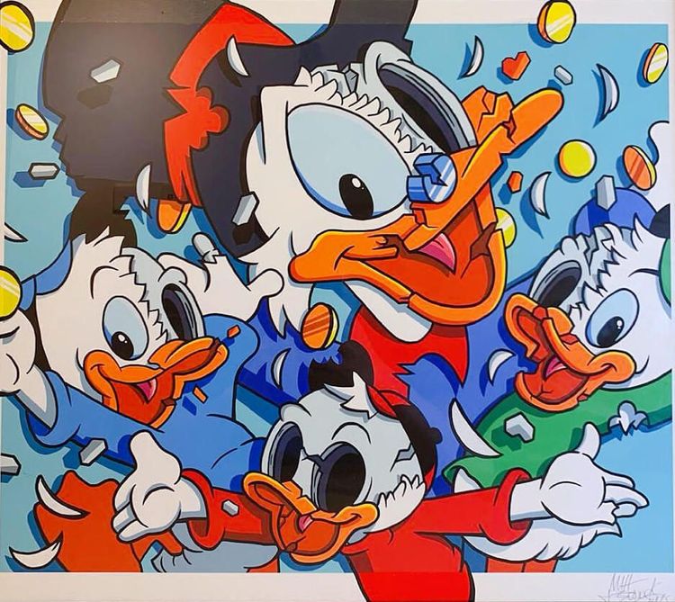 Matt Gondek マット・ゴンデック直筆サイン付き！！ Ducktales Deconstruction Print by Matt Gondek - Buy & Sell Matt
