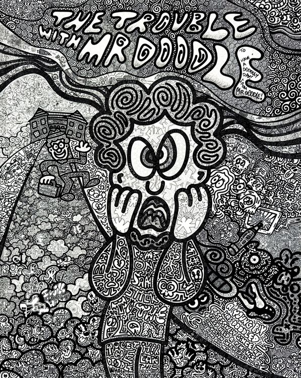 Mr.Doodle Doodle for Ukraine ジクレー アーカイバル Doodle for Ukraine Print by Mr. Doodle - Buy & Sell Mr. Doodle