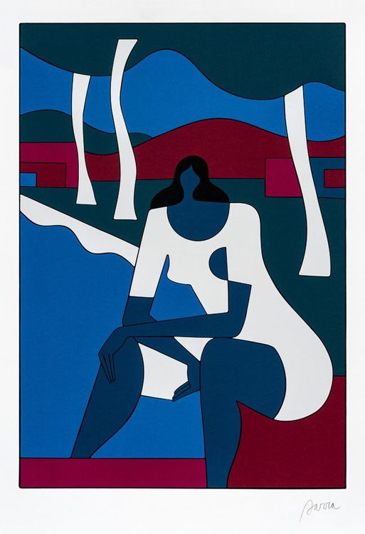 絵画 Parra original paint medium_Parra_When_the_smoke_cl