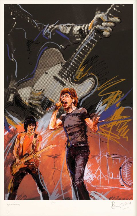 Ronnie Wood | Stones Raw Panels I - Giclee on Paper Edition | Buy