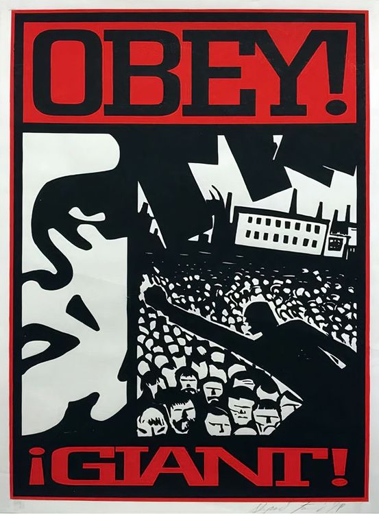 Crowd 2 Print by Shepard Fairey (Obey) - Buy & Sell Shepard Fairey
