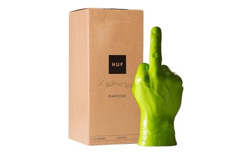 【REAL×HUF×HAROSHI ミドルフィンガーポスター】 Haroshi | HUF x Haroshi Middle Finger (Green) | Buy & Sell